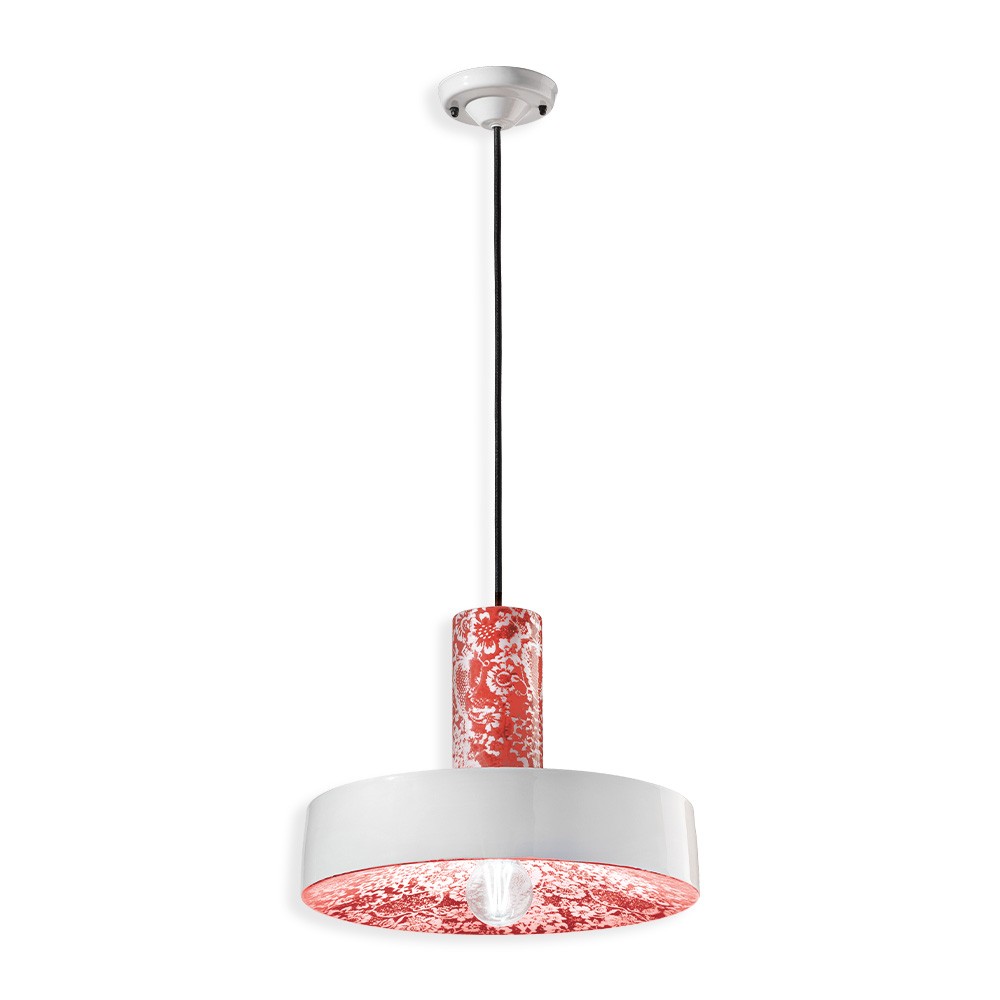Ceramic pendant lamp suitable for kitchen or living room