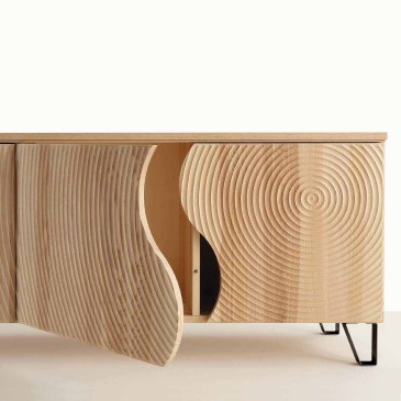 Optisches Sideboard von La Seggiola, nordisches Design und unverwechselbarer Stil