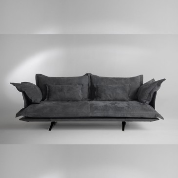 Canapé modèle d'Albedo avec revêtement entièrement déhoussable adapté aux salons