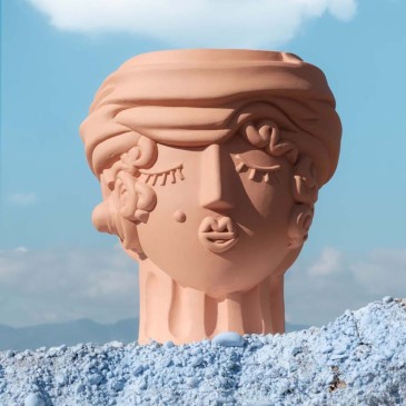 Seletti Magna Grecia terracotta vaas in de Man- of Vrouw-versie