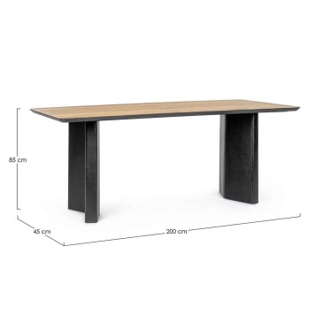 Table fixe en bois Bizzotto Stanwood