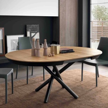 Table ronde extensible Fahrenheit par Altacom, design italien