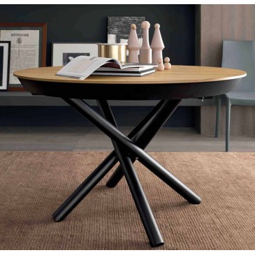 Fahrenheit extendable round table by Altacom, Italian design