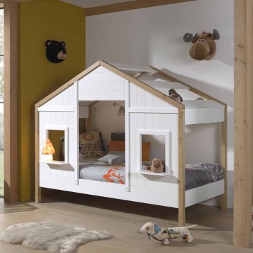 Hausförmiges Bett für Kinderzimmer