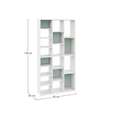 Bizzotto Arctic wooden bookcase