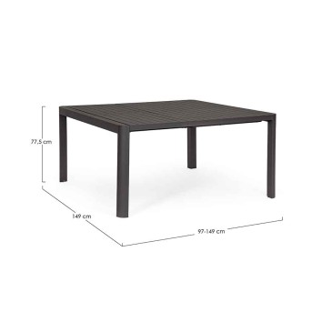 Mesa extensible de exterior Bizzotto Kiplin