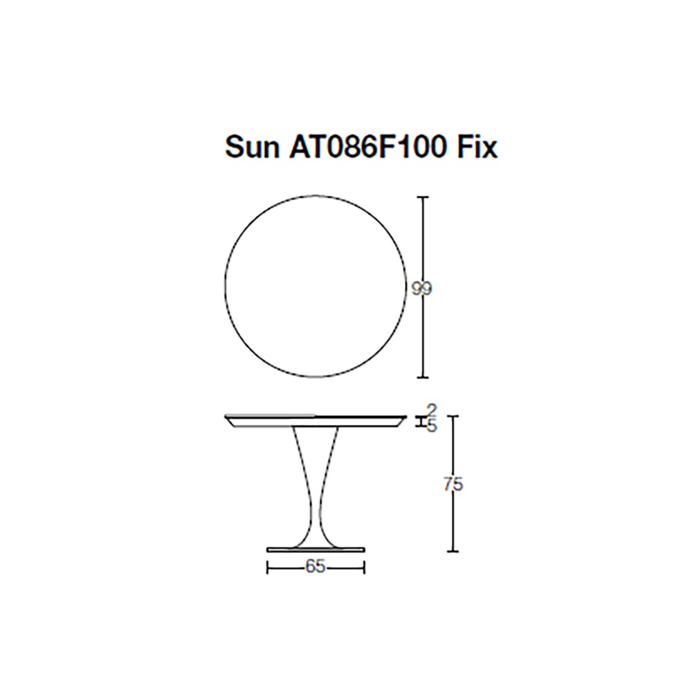 Sol rundt bord fra Altacom: design og raffinement med et klikk