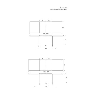 Ausziehbarer Tisch Meridiano Altacom: Design, Qualität und Funktionalität für Ihren Essbereich