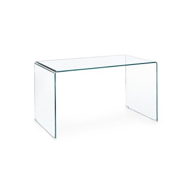 Iridi transparant glazen bureau van Bizzotto | kasa-store