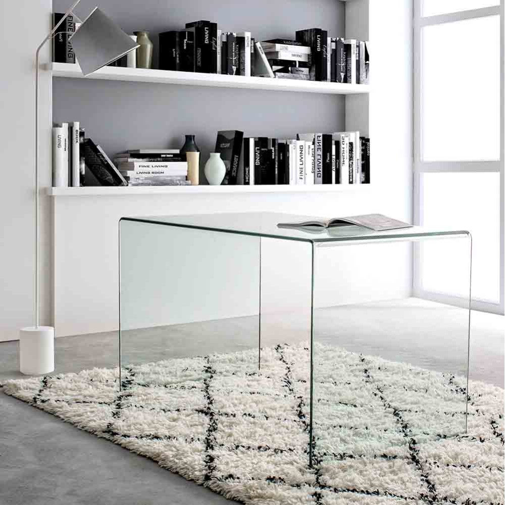 glass desk