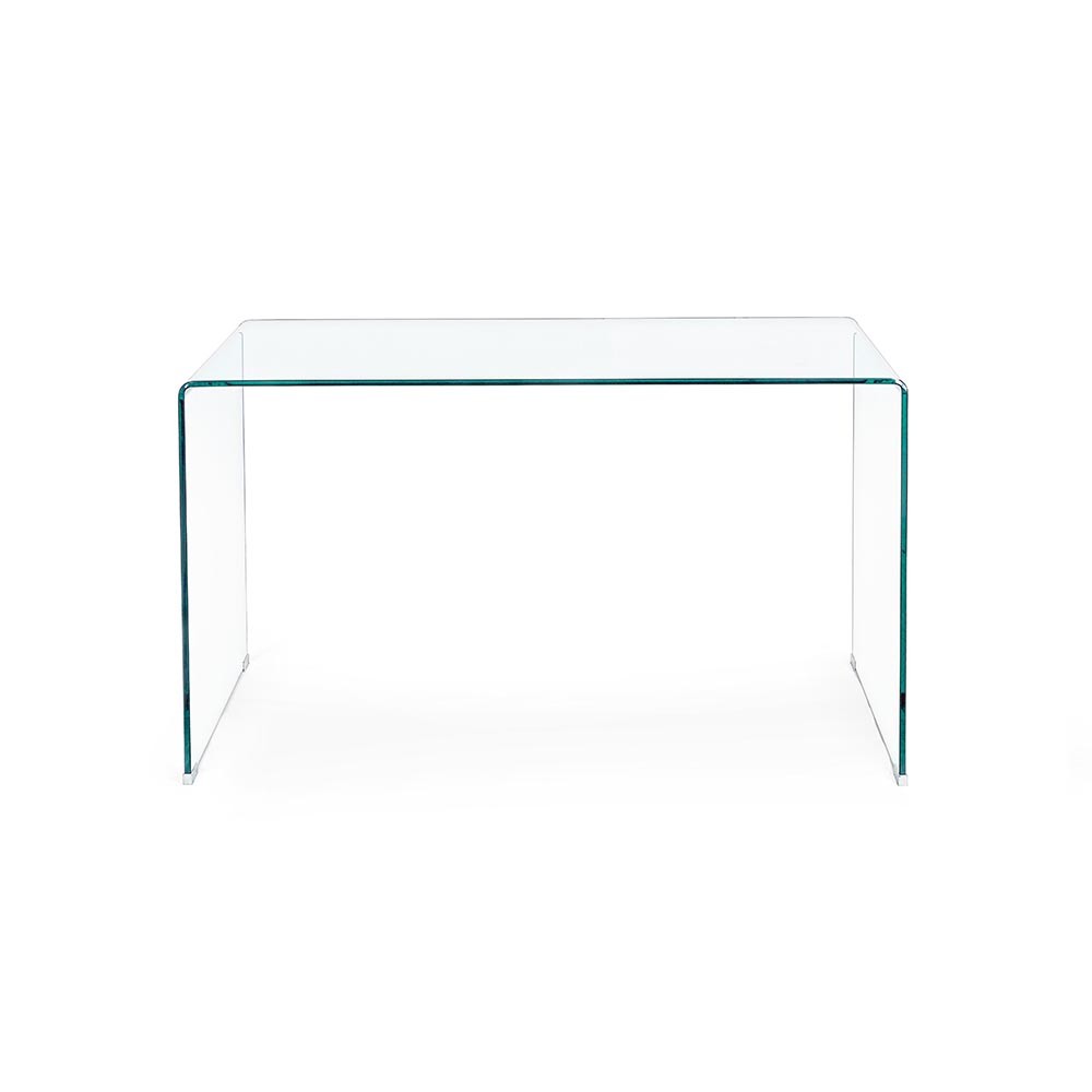 Iridi skrivbord i transparent glas från Bizzotto | kasa-store