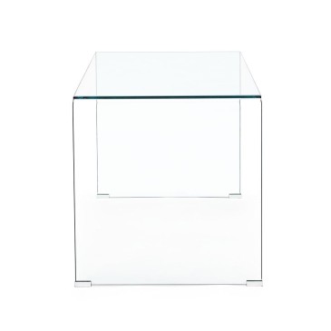 Iridi skrivbord i transparent glas från Bizzotto | kasa-store