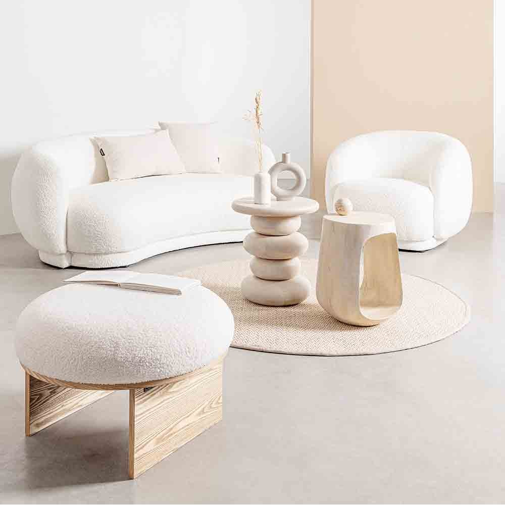 2-sits soffa Tecla Vit | Bizzotto | Modern design och komfort