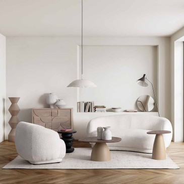 2-sits soffa Tecla Vit | Bizzotto | Modern design och komfort