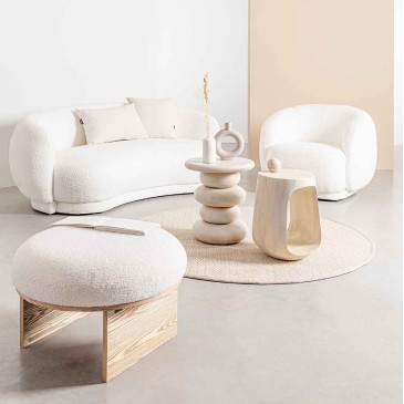 Tecla Witte Fauteuil | Bizzotto | Modern ontwerp en comfort