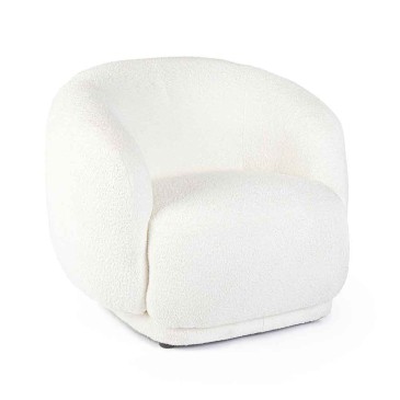 Tecla Witte Fauteuil | Bizzotto | Modern ontwerp en comfort