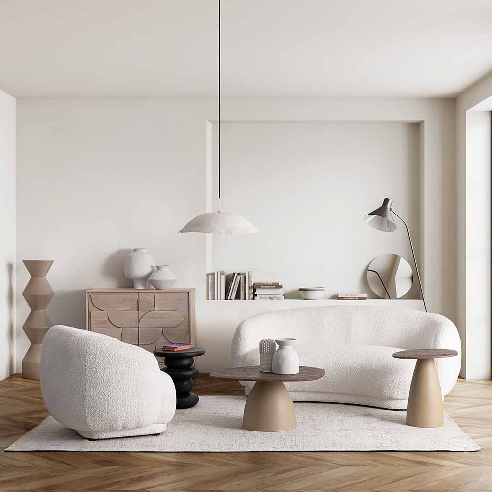 Tecla White Armchair | Bizzotto | Modern Design and Comfort