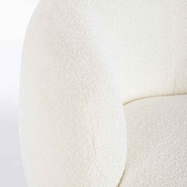 Tecla White Armchair | Bizzotto | Modern Design and Comfort