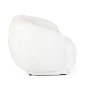 Tecla White Armchair | Bizzotto | Modern Design and Comfort