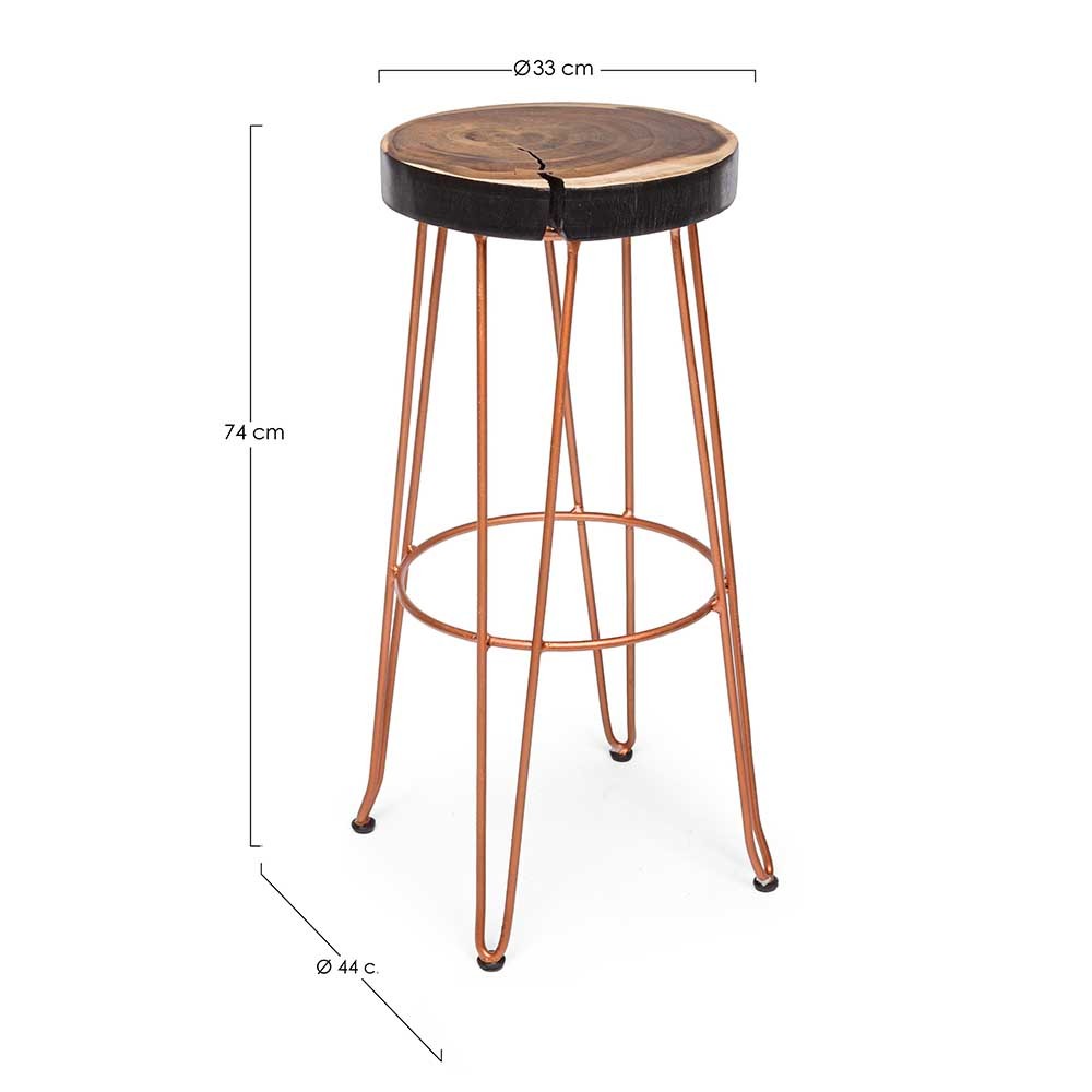 Tabouret de style industriel adapté aux pubs et pubs