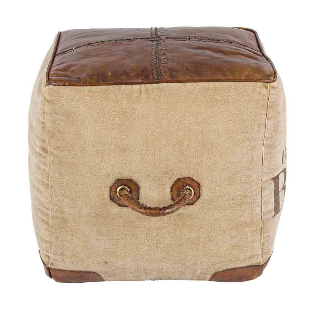 Industrial style pouf by Bizzotto | design and guaranteed comfort