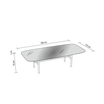 Supernova Dallagnese: una mesa icónica para un ambiente refinado