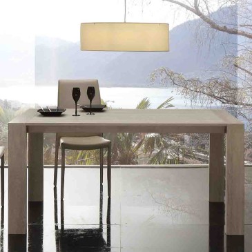 A cadeira | Mesa extensível moderna em madeira melamínica