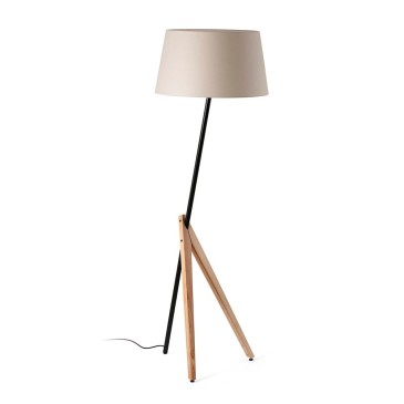 Treewood and Treewood Tray: Scandinavian design floor lamp Faro Barcelona | Atmospheric and sustainable lighting
