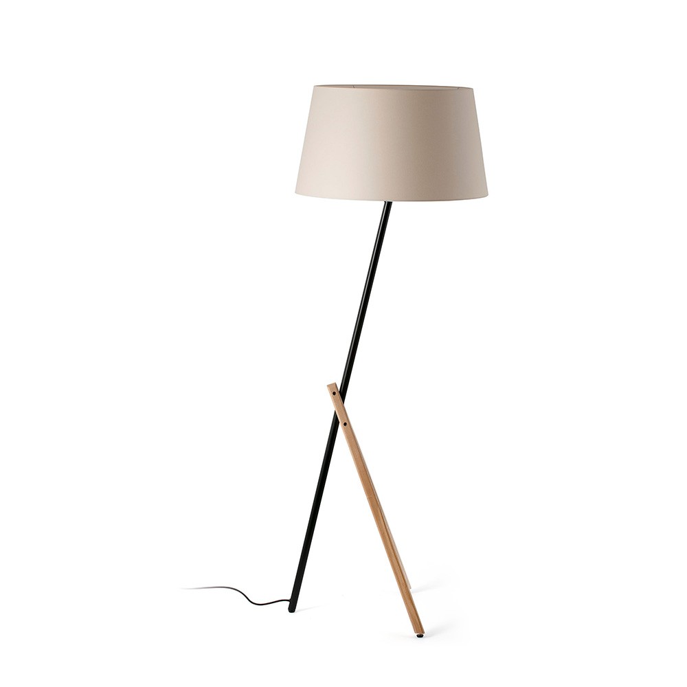 Treewood en Treewood Tray: Scandinavisch design vloerlamp Faro Barcelona | Sfeervolle en duurzame verlichting