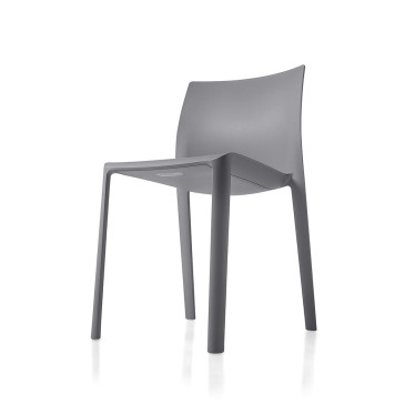 Klia: Modern stol i polypropen | Design, funktionalitet och motstånd | Kastel