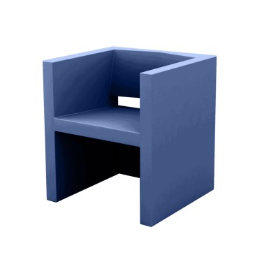 Fauteuil Vondom Vela en polyéthylène mat 100% recyclable pour l'intérieur et l'extérieur