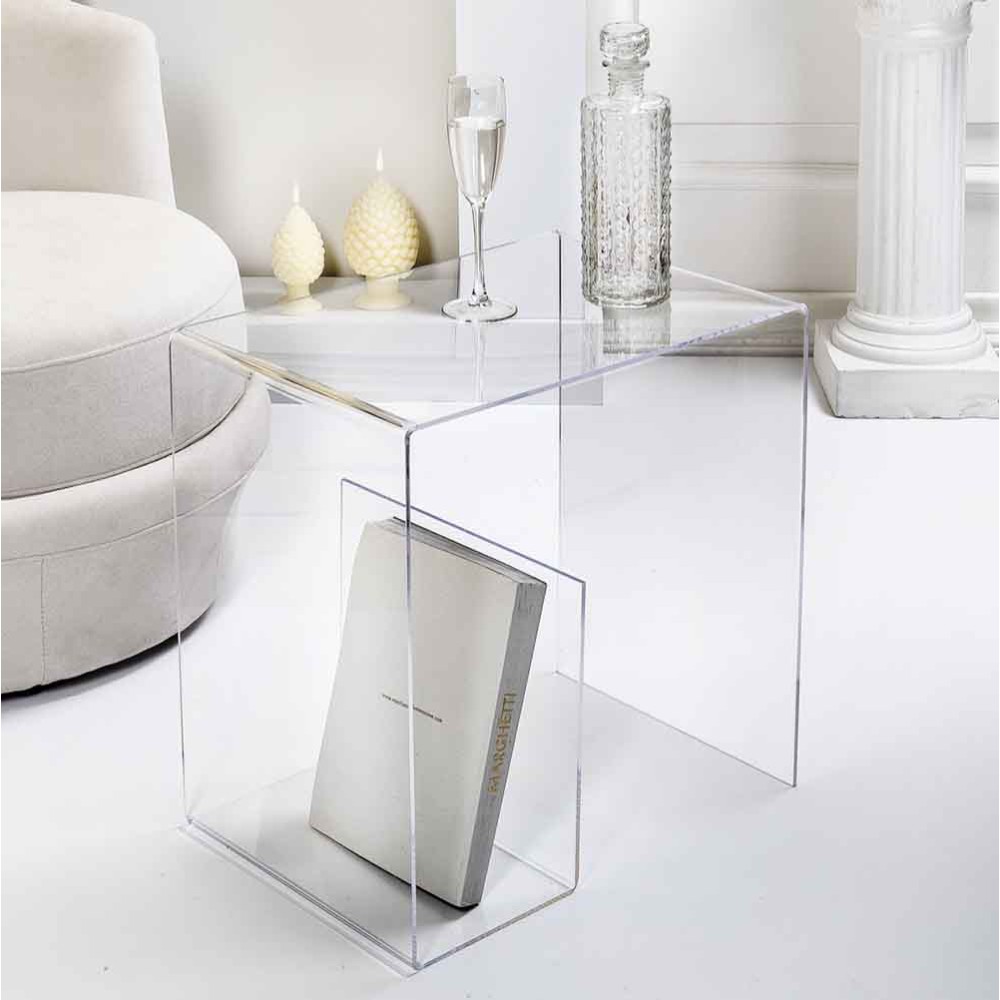 Iplex Design G-Table coffee table in transparent plexiglass