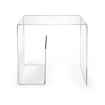 Iplex Design G-Table Couchtisch aus transparentem Plexiglas