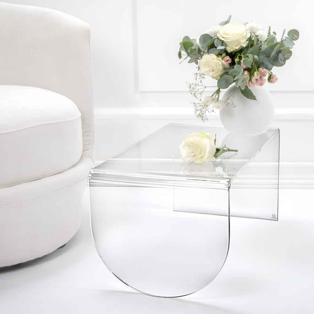 Table basse transparente Iplex Desgin Jeffrey