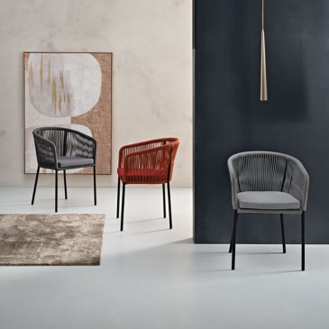 Joan rope-covered chair by Capodarte | comfort and design