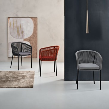 Joan stoel bekleed met touw van Capodarte | comfort en ontwerp