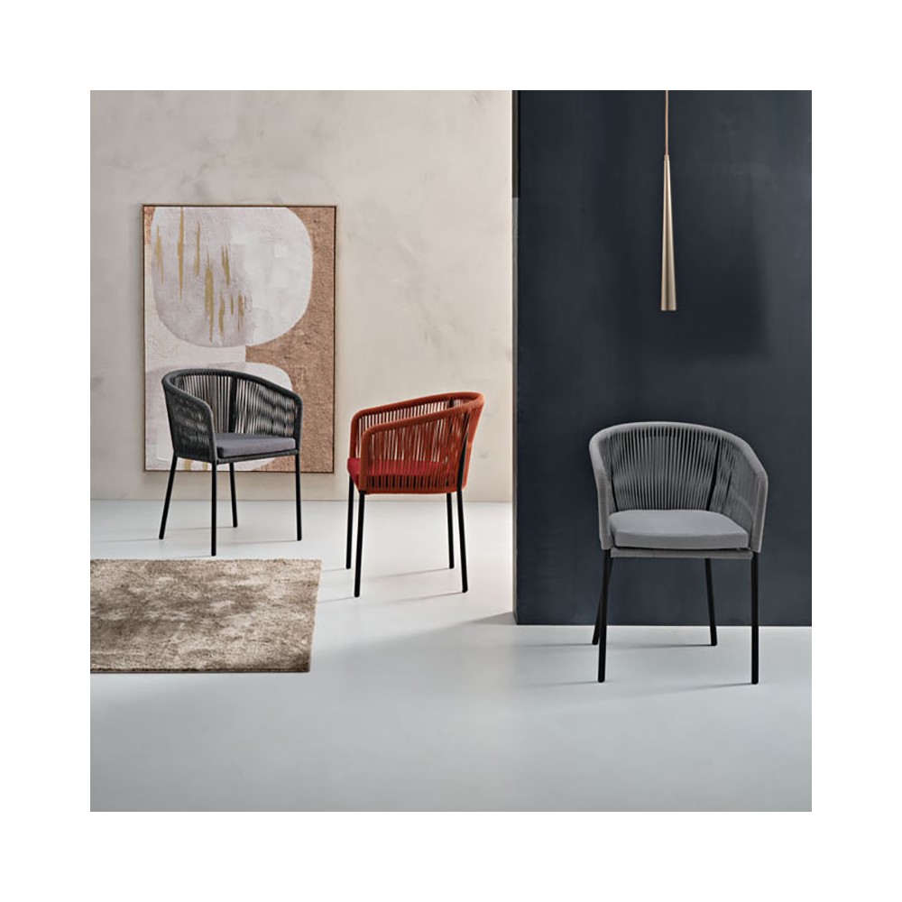 Joan rope-covered chair by Capodarte | comfort and design