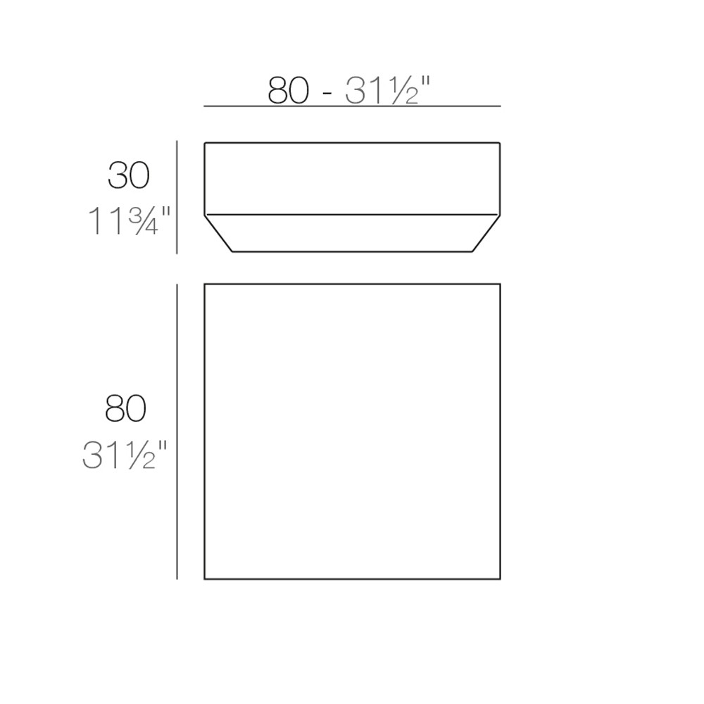 Table Basse Vela Vondom | Polyéthylène recyclable | Intérieur et extérieur | Design moderne