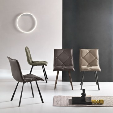 Roll Chair by Capodarte | covered in soft touch fabric