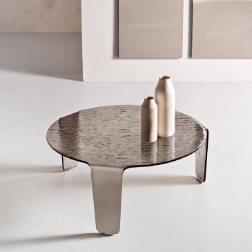 Nori hammered glass coffee table | Capodarte
