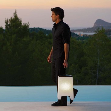 Mora from the Noma Line: Outdoor Lamp in Recyclable Polyethylene by Vondom