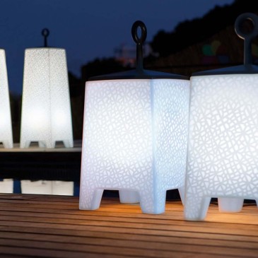 Mora from the Noma Line: Outdoor Lamp in Recyclable Polyethylene by Vondom