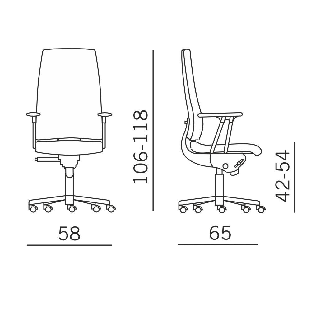 Kastel Konvert | Chaise opérationnelle ergonomique pour un bureau confortable