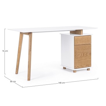 Montreal Nordic style desk by Bizzotto