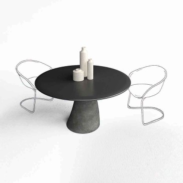 Malone Minottiitalia tafel | Beton, hout, design, functionaliteit