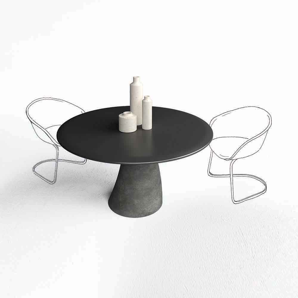 Malone Minottiitalia table | Concrete, Wood, Design, Functionality