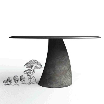 Malone Minottiitalia table | Concrete, Wood, Design, Functionality