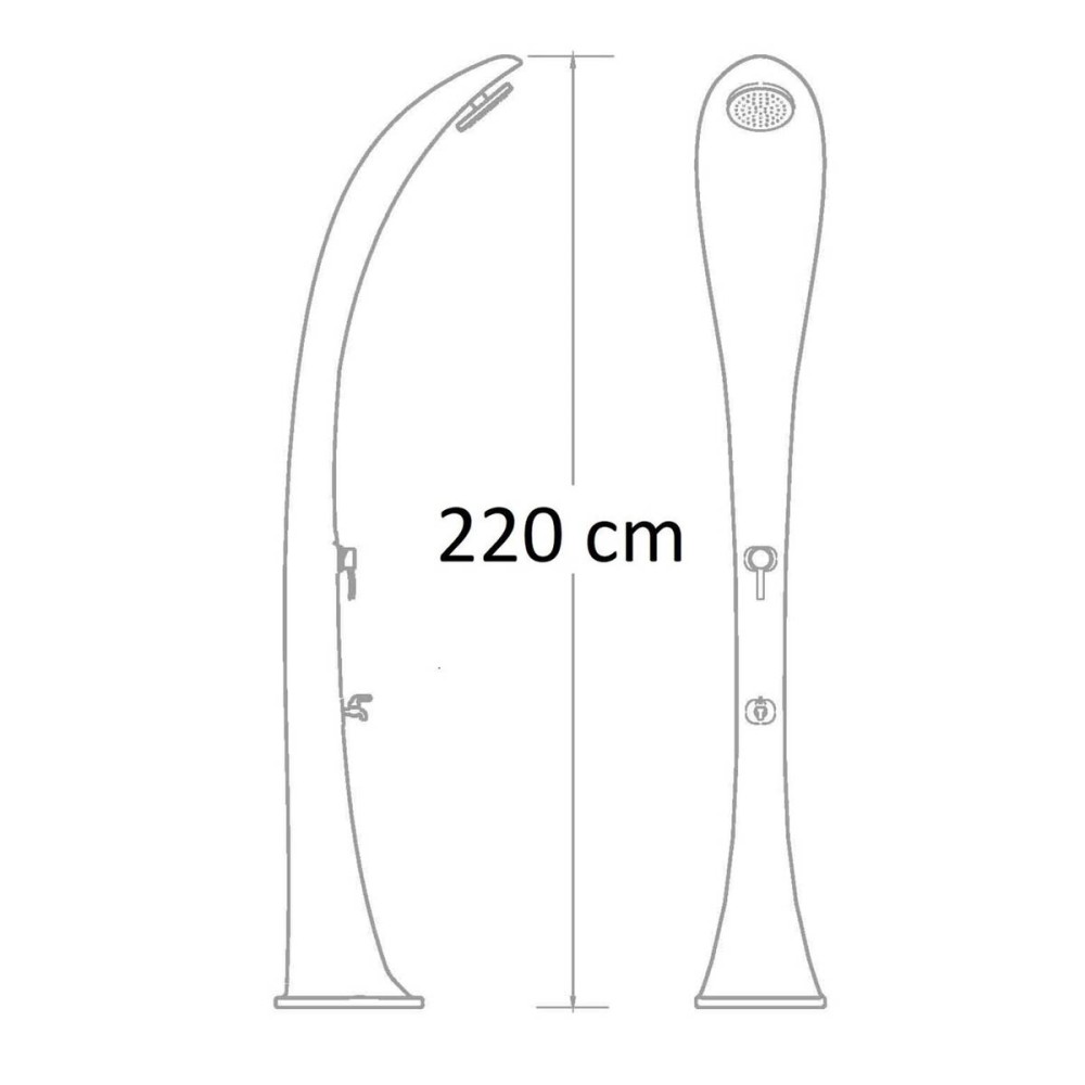 Sphera: Solar dusjsøyle for hage, svømmebasseng og camping