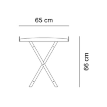 Mesa de Centro Plegable con Bandeja de Cristal Acrílico | Emporio