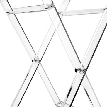 Folding Coffee Table with Acrylic Crystal Tray | Emporium